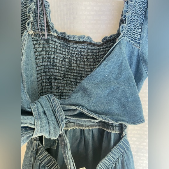 Denim dress with tie back, Mittoshop brand, nwt - Picture 11 of 14